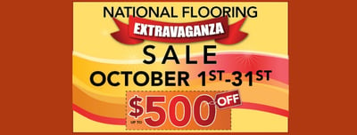 October National Flooring Extravaganza Sale